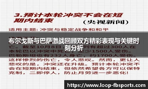 布尔戈斯与巴萨激战回顾双方精彩表现与关键时刻分析